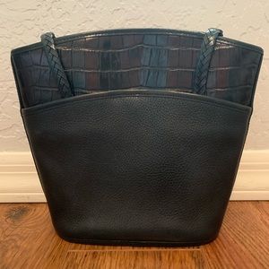 Brighton black leather bag